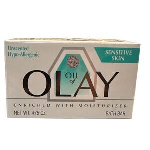 Oil Of Olay Soap Bath Bar Sensitive Skin 1990 Vintage Soap, 2 Pack